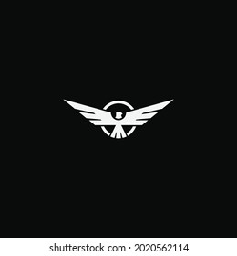 diseño del logo de las alas del águila. plantilla de logotipo