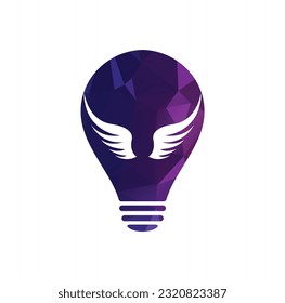 Eagle Wings Logo design vector template. Luxury corporate heraldic flying Falcon Phoenix Hawk bird Logotype concept icon.