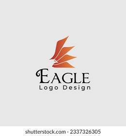 Eagle wings logo design vector illustration