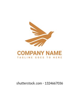 Eagle Wings logo, Flying Falcon bird, Hawk vector illustration design Template