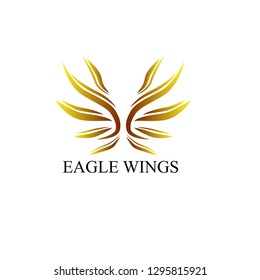 eagle wings logo icon, simple logo icon for beauty or business company