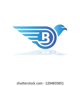 Eagle Wings Logo Initials B B Stock Vector (Royalty Free) 1204835851 ...