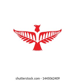 ilustración del icono vectorial de las alas del águila