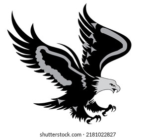 Eagle Wings Spread Full Hd Image Stock Vector (Royalty Free) 2181022827 ...