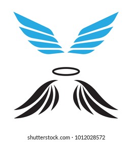 Eagle wings vector. Wings angel isolated. Bird wings cartoon art set