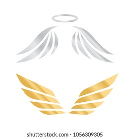 Eagle wings vector. Wings angel isolated. Bird wings cartoon art