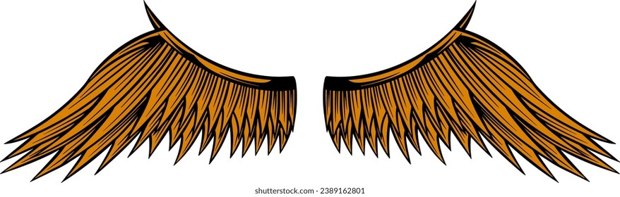 Adler Flügel Vektordesign. Illustration