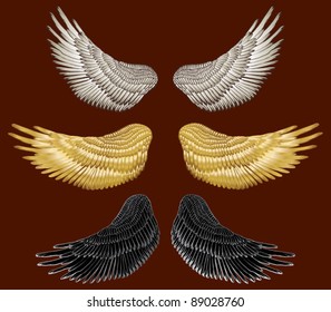 Eagle wings - vector drawing