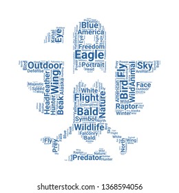 eagle word cloud. tag cloud about eagle