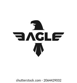 Eagle Wordmark Logo Black Color Stock Vector (Royalty Free) 2064429032 ...