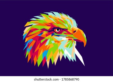 Eagle in WPAP Art Style
