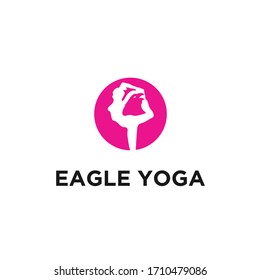 eagle yoga logo vector designs