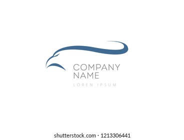 Eagle/Falcon symbol. Creative logo design concept, Birds isolated, swoosh stylise , abstract birds