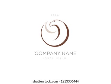 Eagle/Falcon symbol. Creative logo design concept, Birds isolated, swoosh stylise , abstract birds