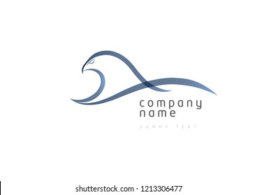 Eagle/Falcon symbol. Creative logo design concept, Birds isolated, swoosh stylise , abstract birds