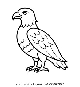 eagle-jumps-vector-kawaii, this is a editable file.