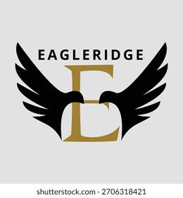 MODELO DE DESIGN DE LOGOTIPO EAGLERIDGE VETOR