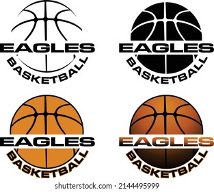 Eagles Basketball Team Design is a sports team design which includes a basketball graphic and text and is perfect for your school or team. Great for Eagles t-shirts, mugs and promotions.