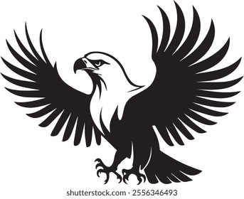 Eagles Bird vector art style silhouette design 