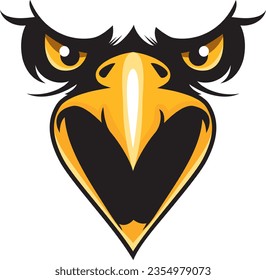 Eagles Face with Eyes and Beak is an illustration of an eagle.