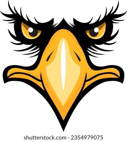 Eagles Face with Eyes and Beak is an illustration of an eagle.