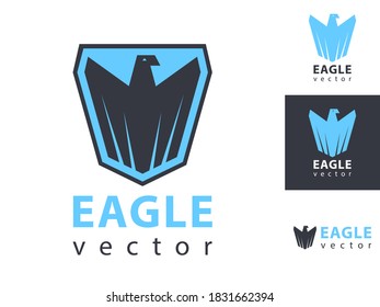 Eagles Logo Vector. Eagle Scout Badge Icon.