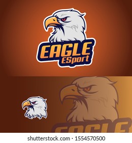 Eagles mascot vector logo design with modern illustration concept style for sport and esport