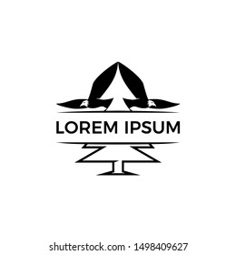 
eagles and pine trees make up unique logos