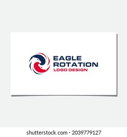 EAGLES ROTATION LOGO DESIGN VECTOR