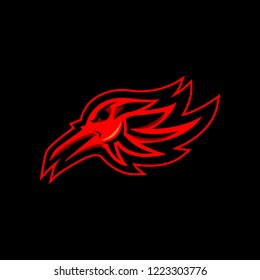 Eagles Sport Logo Red Vector On Dark Background