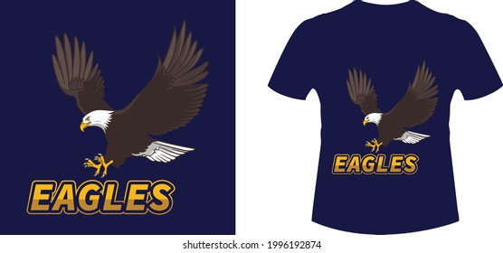 Eagles t-shirt design, Vector t-shirt design