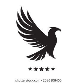 A Eagles vector art illustration icon logo 2