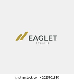 Eaglet creative and minimal logo design