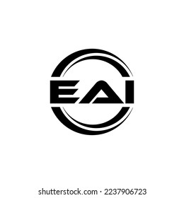 EAI letter logo design in illustration. Vector logo, calligraphy designs for logo, Poster, Invitation, etc.