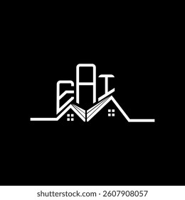 EAI Real State logo design, EAI simple and modern logo. EAI luxurious alphabet design  