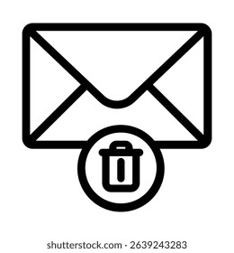 Eail icon vector. Mail hand draw illustration sign. Letter symbol. Post logo. Envelope web icon.