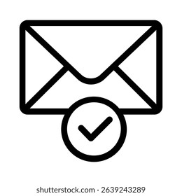 Eail icon vector. Mail hand draw illustration sign. Letter symbol. Post logo. Envelope web icon.