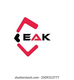 EAK creative minimalist letter logo. EAK unique vector initials alphabet letter logo design

