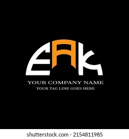 EAK letter logo creative design with vector graphic