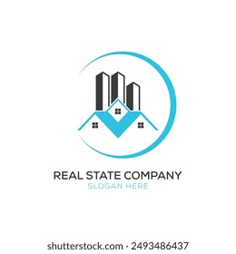 eal estate corporate logo. Real estate logo vector template. Corporate real estate logo