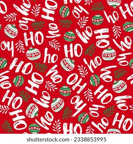 Eales ho ho ho with red and Green color, vector Illustrator