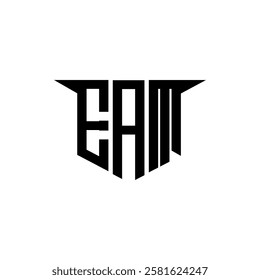 EAM letter logo design with white background in illustrator, vector logo modern alphabet font overlap style, calligraphy designs for logo, Poster, Invitation, etc.