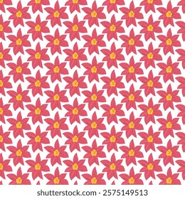 eamless pattern with tropical leaves and flowers