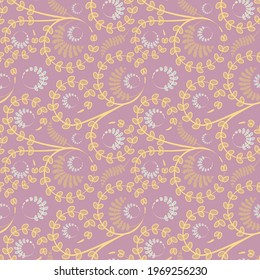 eamless texture, pattern on a square background - flowers and leaves. Styling.