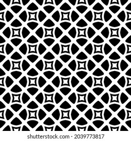 eamless vector pattern in geometric ornamental style. Black  ornament.
