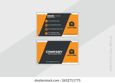 ean and professional corporate business card design. Perfect for businesses, agencies, and executives. Fully editable, print-ready template with modern layout and organized layers.