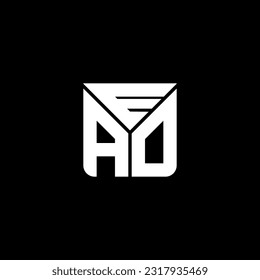 EAO letter logo creative design with vector graphic, EAO simple and modern logo. EAO luxurious alphabet design  