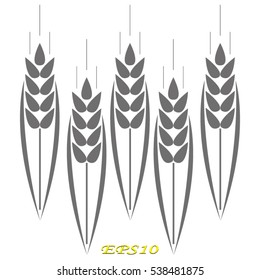 ear, bread, icon, vector illustration EPS 10