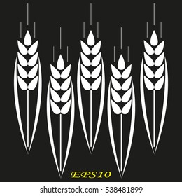 ear, bread, icon, vector illustration EPS 10