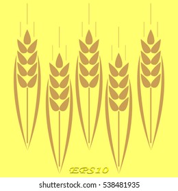 ear, bread, icon, vector illustration EPS 10